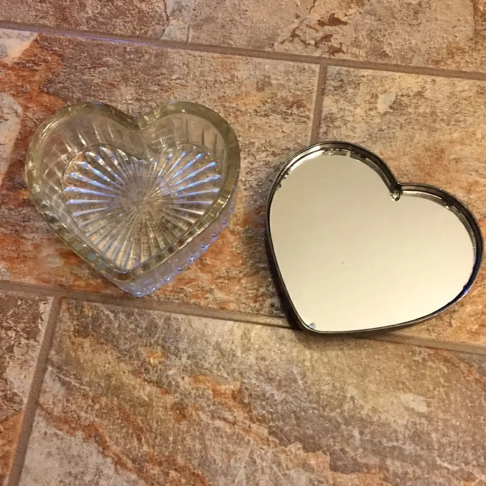 Glass and Silver Trinket Box